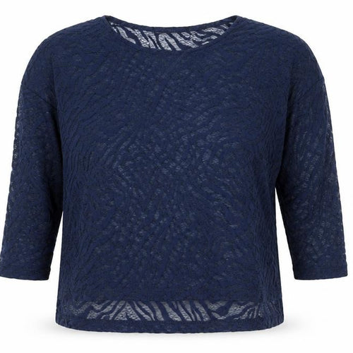 Atmosphere Womens Blue Lace Tunic Blouse UK 8 3/4 Sleeve