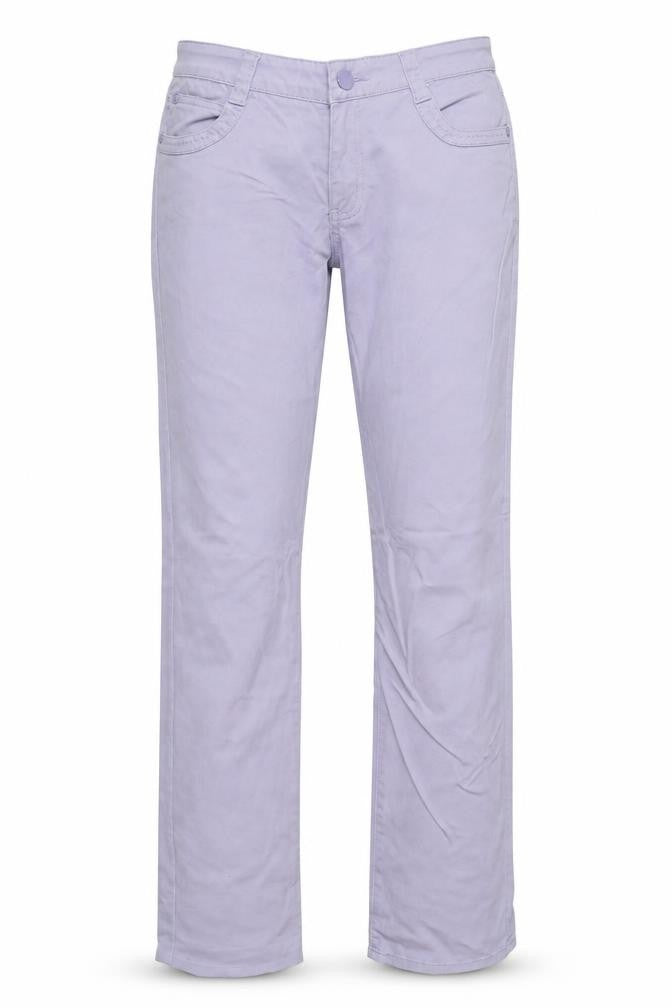 KY Création Womens Purple Straight Jeans XL Cotton Stretch