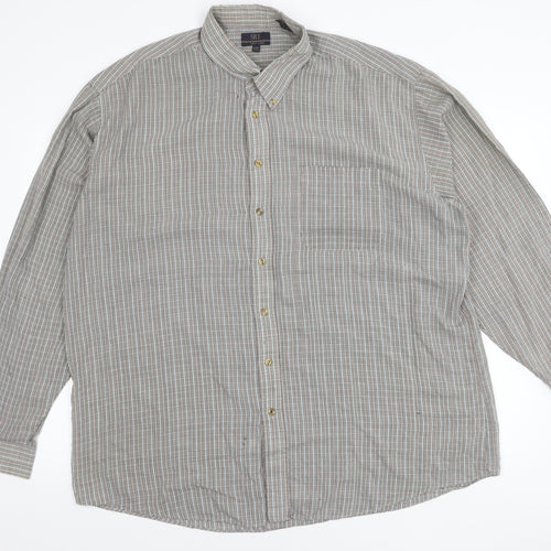 SRT Men’s Multicolour Check Shirt 2XL Tall Long Sleeve Button Up