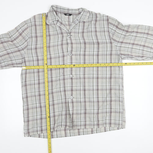 Marks and Spencer Womens Multicoloured Plaid Button-Up Shirt L