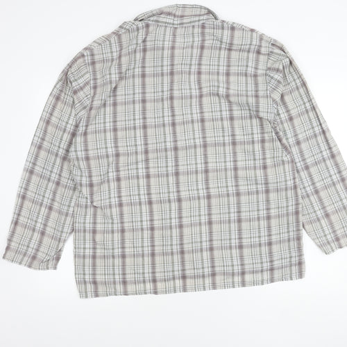 Marks and Spencer Womens Multicoloured Plaid Button-Up Shirt L