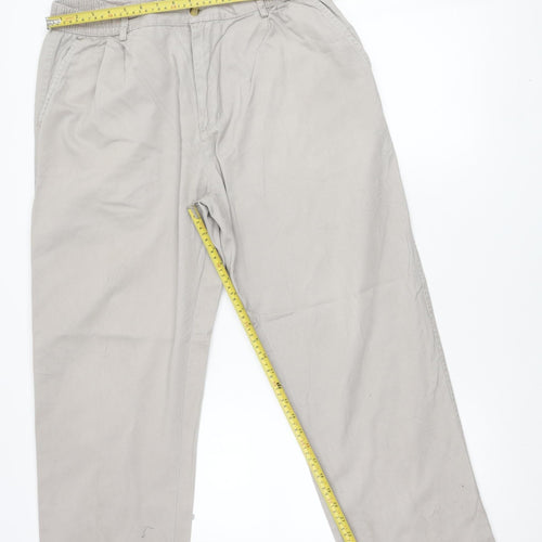 Cotton Traders Men’s Beige 36 Chino Trousers Regular Fit Casual