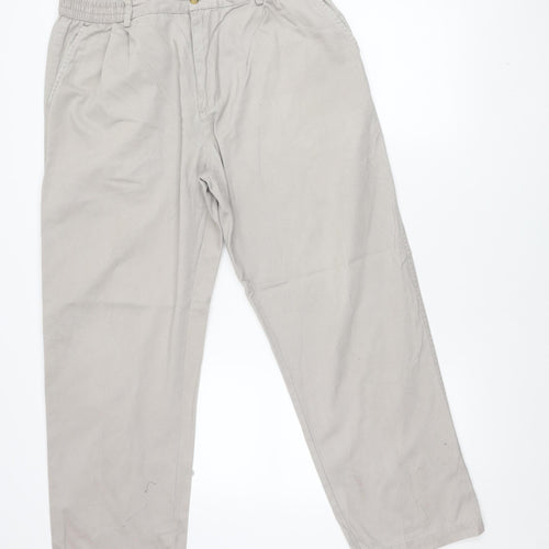 Cotton Traders Men’s Beige 36 Chino Trousers Regular Fit Casual