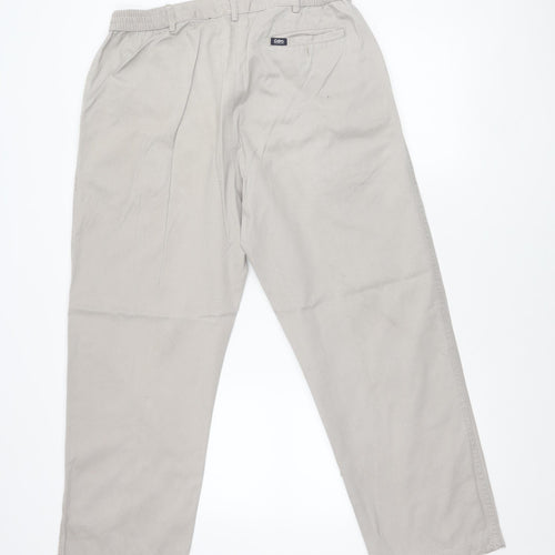 Cotton Traders Men’s Beige 36 Chino Trousers Regular Fit Casual