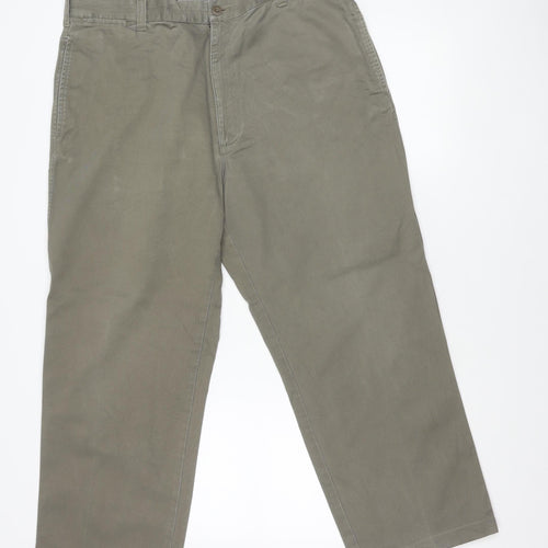Marks and Spencer Unisex Adults Brown Chino Trousers L 38W 29L