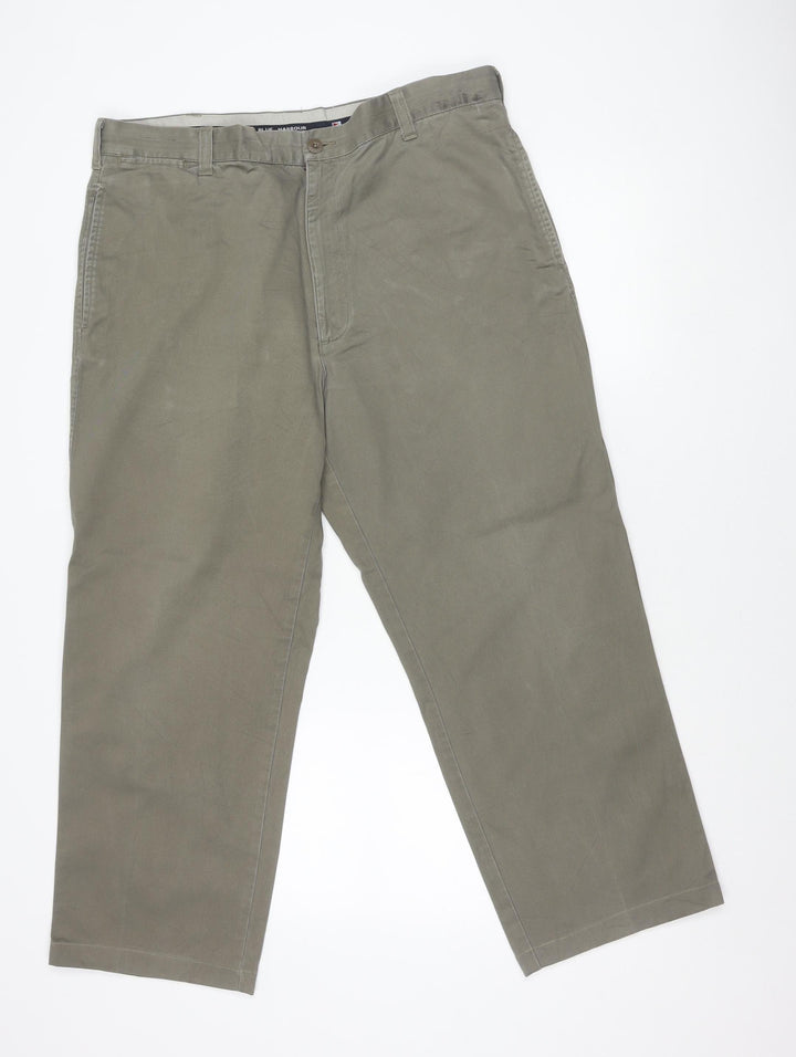 Marks and Spencer Unisex Adults Brown Chino Trousers L 38W 29L