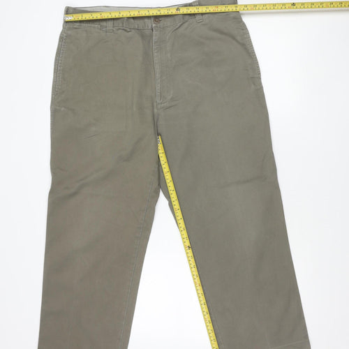 Marks and Spencer Unisex Adults Brown Chino Trousers L 38W 29L