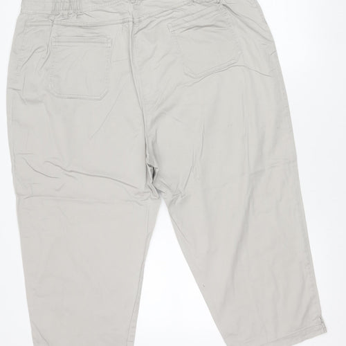 Marks and Spencer Womens Beige Chino Trousers Size 20 Regular