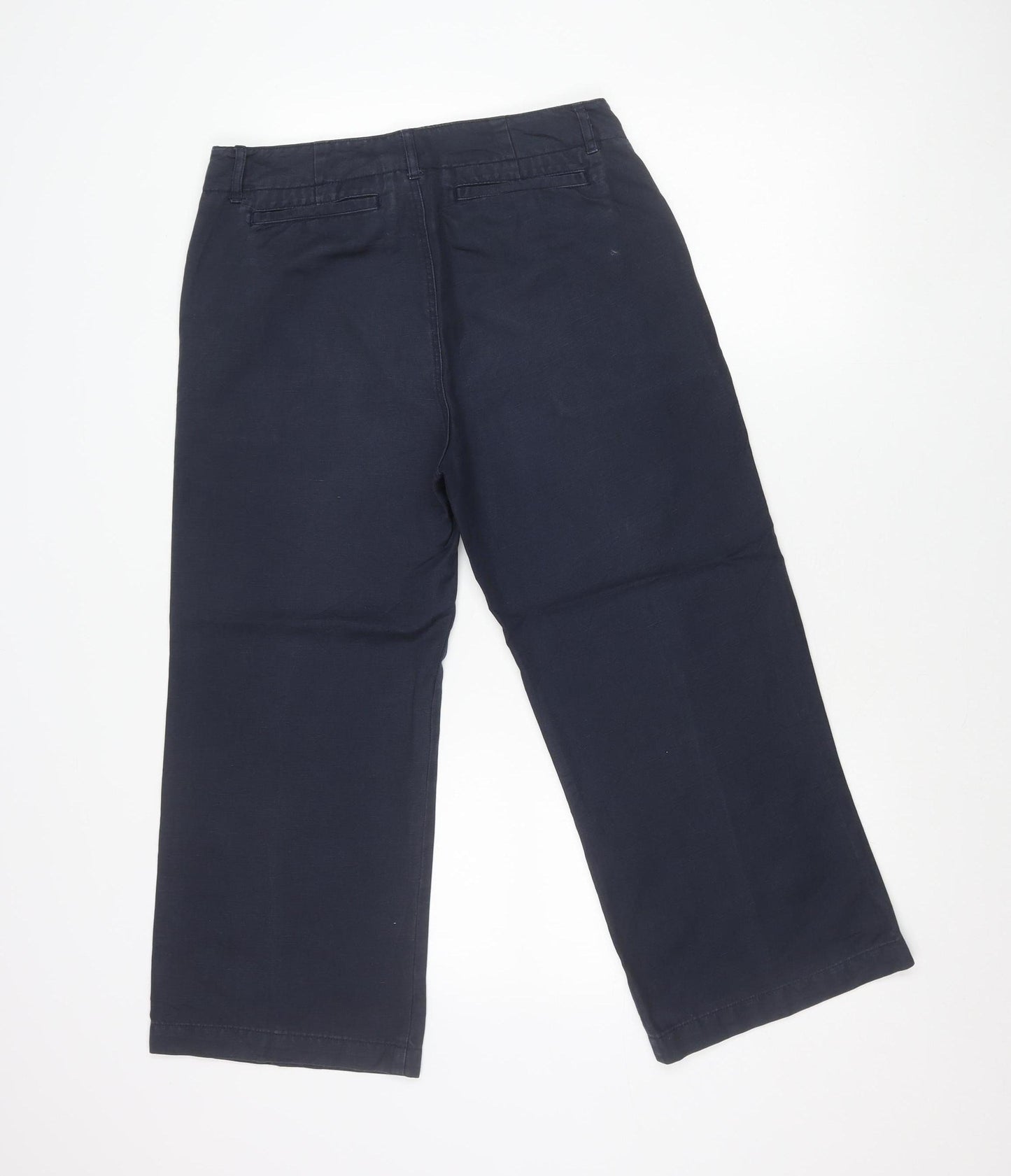 GAP Womens Blue Capri Trousers Size 8 Cotton Blend Casual