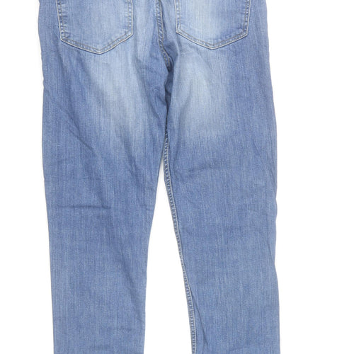 Denim Co. Men Blue Skinny Jeans W30 L32 Cotton Stretch