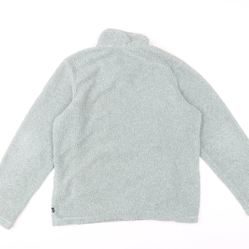 Regatta Women’s Green Fleece Sweatshirt UK 12 1/4 Zip Outdoor Pullover