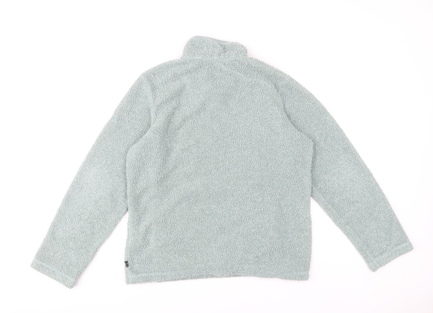 Regatta Women’s Green Fleece Sweatshirt UK 12 1/4 Zip Outdoor Pullover
