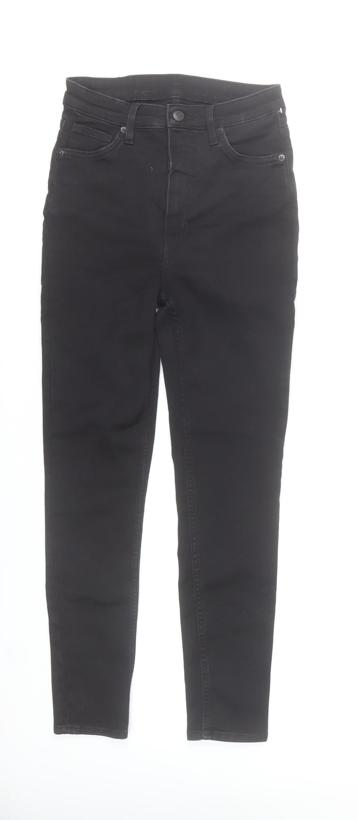 Monki Womens Black Skinny Jeans Size 29 Slim Fit High Rise Denim
