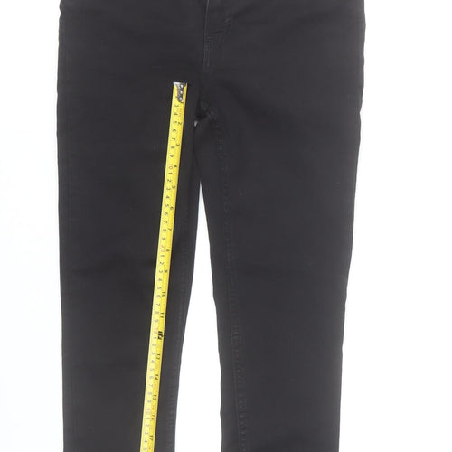 Monki Womens Black Skinny Jeans Size 29 Slim Fit High Rise Denim