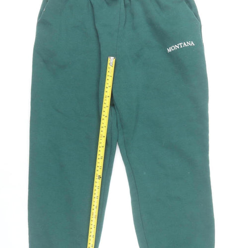 Dunnes Stores Women’s Green Sweatpants Size S Elastic Waist Logo