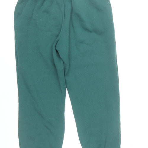 Dunnes Stores Women’s Green Sweatpants Size S Elastic Waist Logo