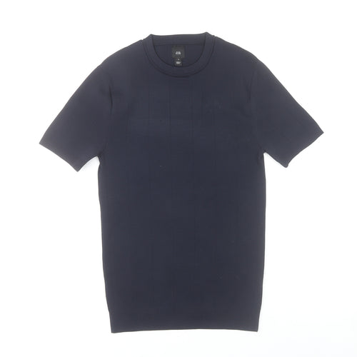 River Island Men's Black Short Sleeve Crew Neck T-Shirt Size S