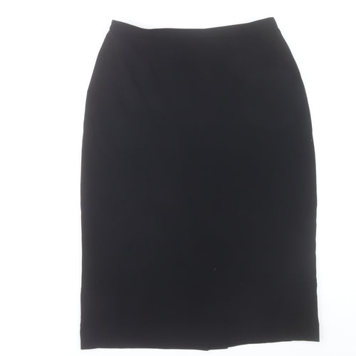 Albert Nipon Womens Black Size 8 Pencil Skirt Workwear Lined