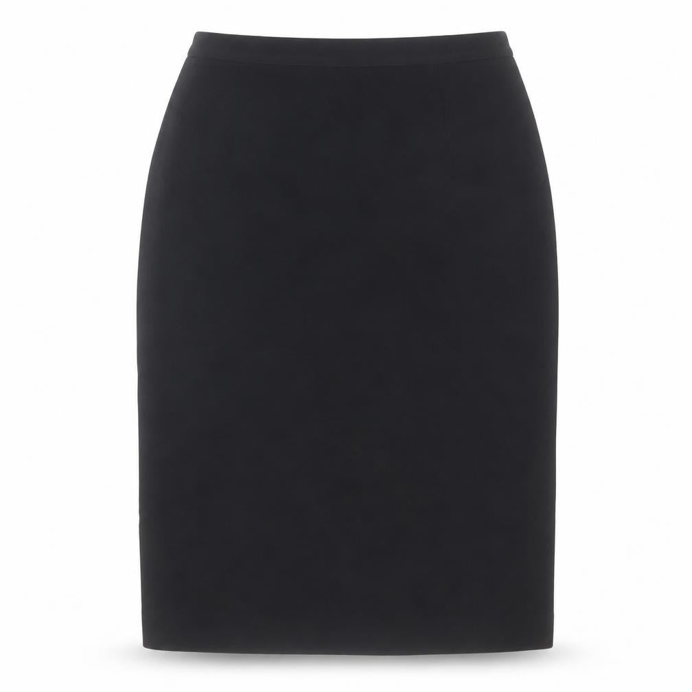 Front view of Albert Nipon women’s black, size UK 8, pencil skirt workwear lined