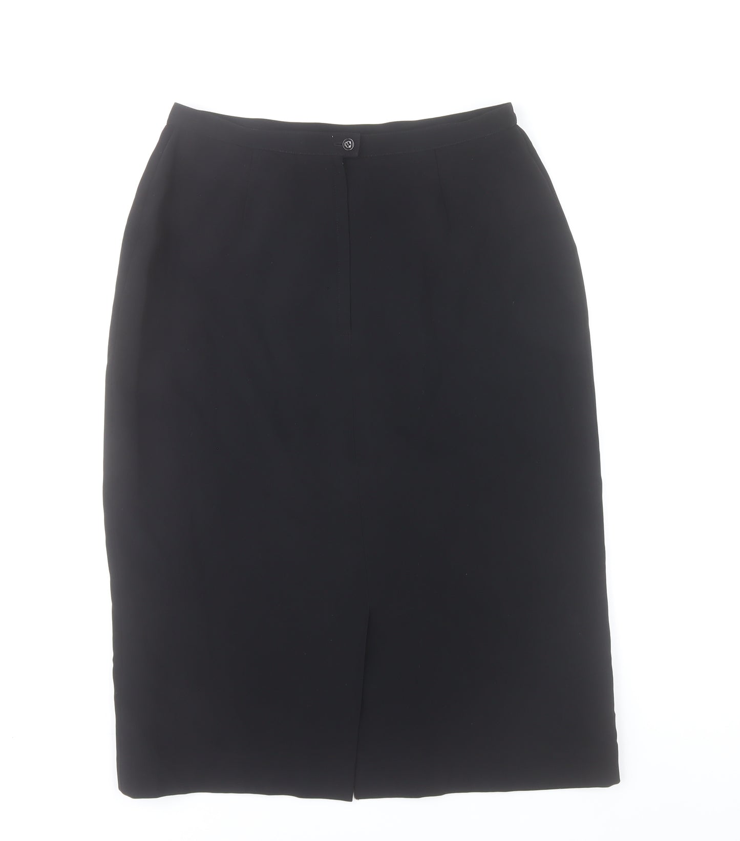 Albert Nipon Womens Black Size 8 Pencil Skirt Workwear Lined