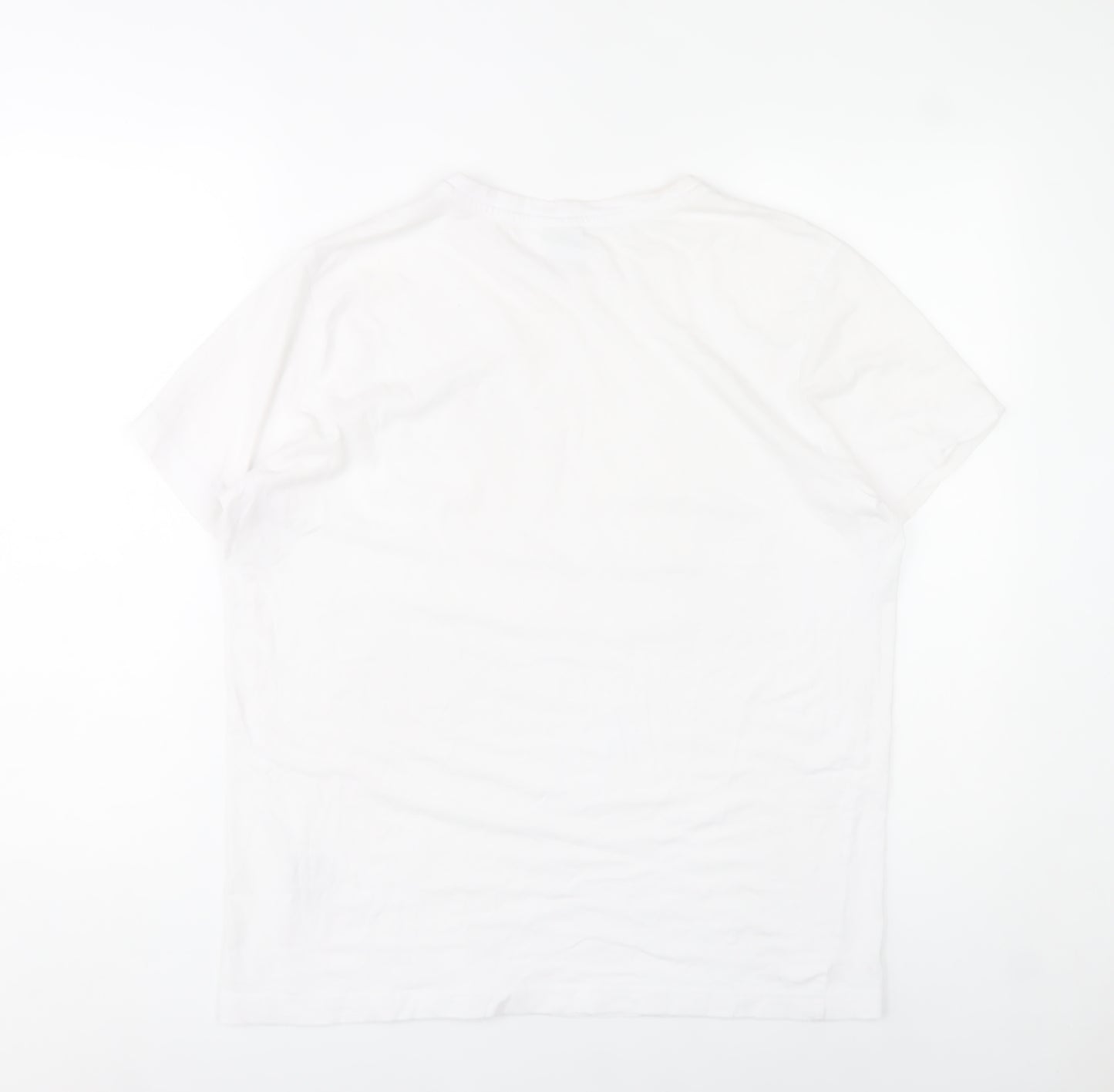 Beverly Hills Polo Club Men's White M Crew Neck Cotton T-Shirt