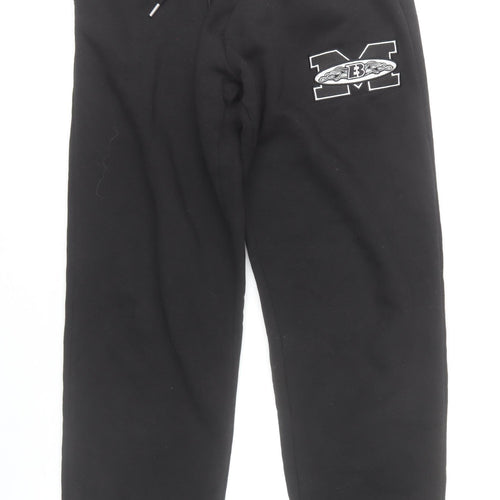 boohooMAN Mens Black XS Sweatpants Joggers Casual Fleece