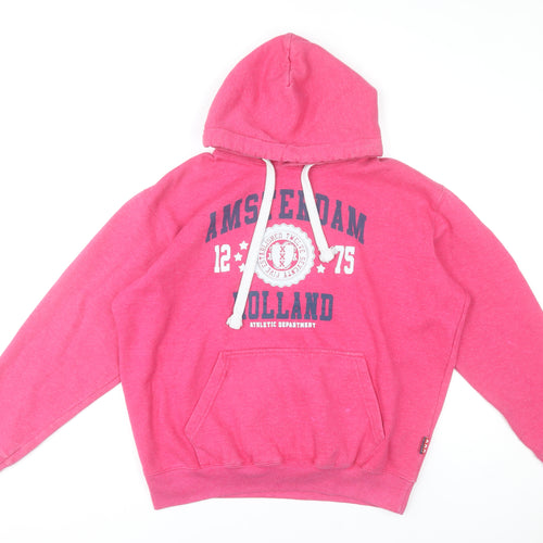 TotalDutch Womens Pink Graphic Hoodie XL Pullover Casual