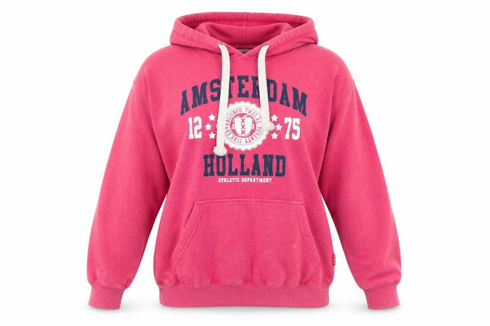 TotalDutch Womens Pink Graphic Hoodie XL Pullover Casual