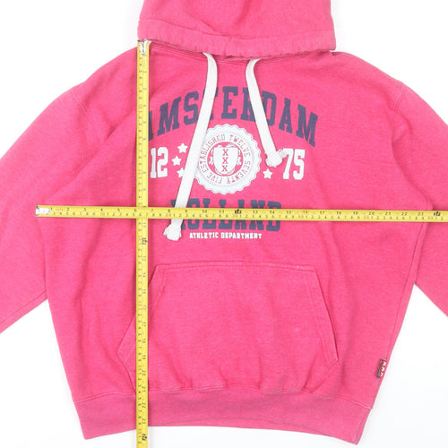 TotalDutch Womens Pink Graphic Hoodie XL Pullover Casual