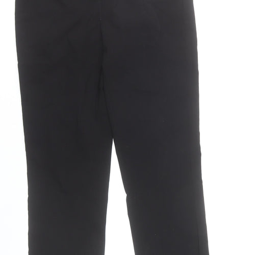 J'aime la Vie Women Black Slim Fit Straight Leg Trousers L