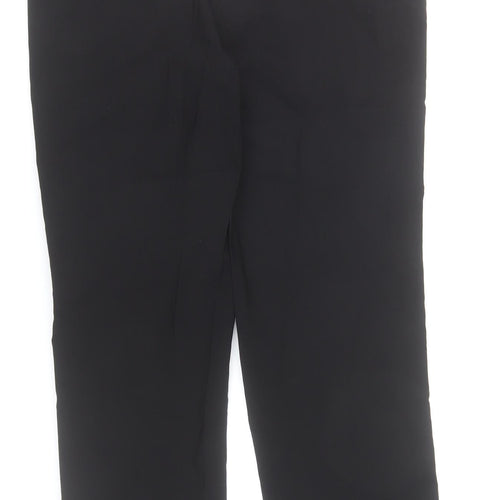 J'aime la Vie Women Black Slim Fit Straight Leg Trousers L