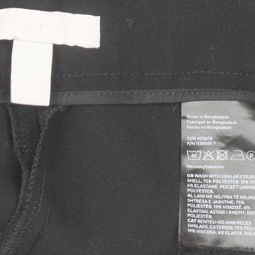H&M Women’s Black Size 10 Dress Pants Straight Leg Work Trousers