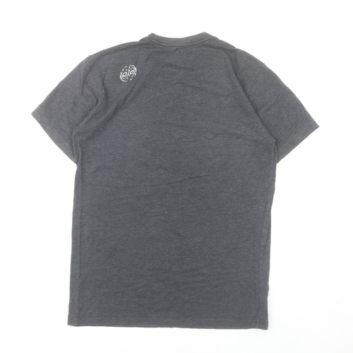Ole Originals Men's Grey Small Graphic Print Retro T-Shirt
