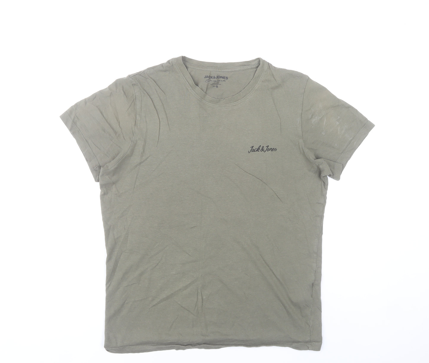 Jack & Jones Men’s Green Small Regular Fit Short Sleeve T-Shirt