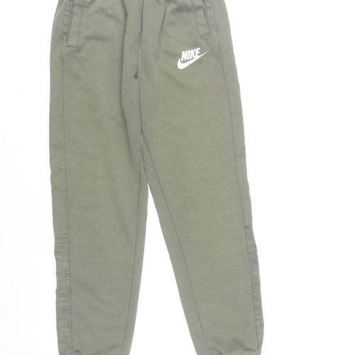 Nike Boys Green Jogger Sweatpants XL 13-15Y Cotton Blend Casual