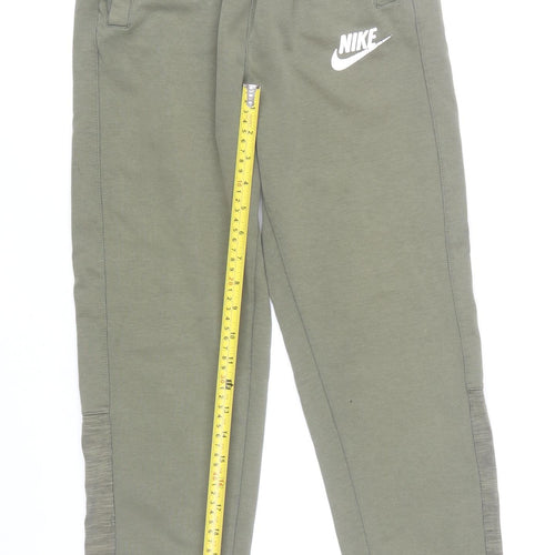 Nike Boys Green Jogger Sweatpants XL 13-15Y Cotton Blend Casual