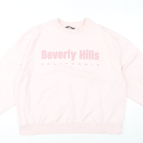 Dunnes Stores Womens Pink Beverly Hills Sweatshirt L Casual