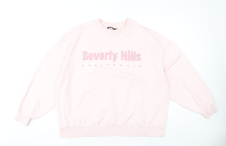 Dunnes Stores Womens Pink Beverly Hills Sweatshirt L Casual