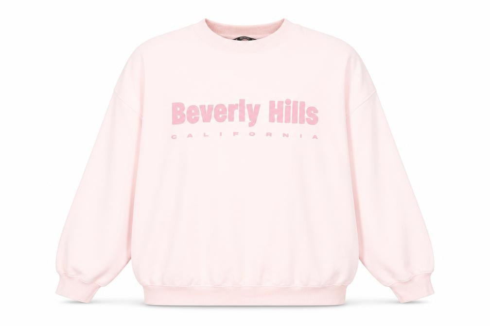 Dunnes Stores Womens Pink Beverly Hills Sweatshirt L Casual