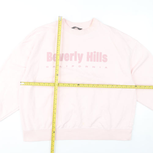 Dunnes Stores Womens Pink Beverly Hills Sweatshirt L Casual