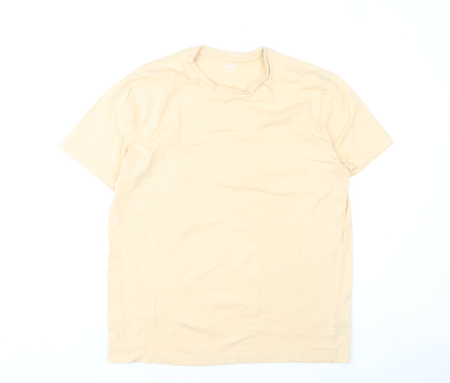 Dunnes Stores Men’s Beige Cotton Crew Neck T-Shirt Size M