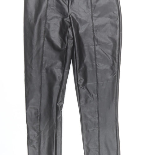 ONLY Women’s Black Faux Leather Skinny Leggings S