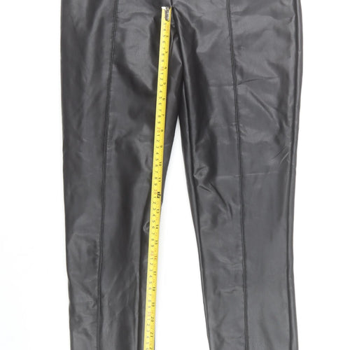 ONLY Women’s Black Faux Leather Skinny Leggings S