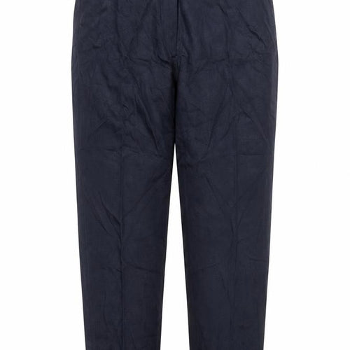 Paul Costelloe Womens Blue Size 10 Straight Leg Work Trousers