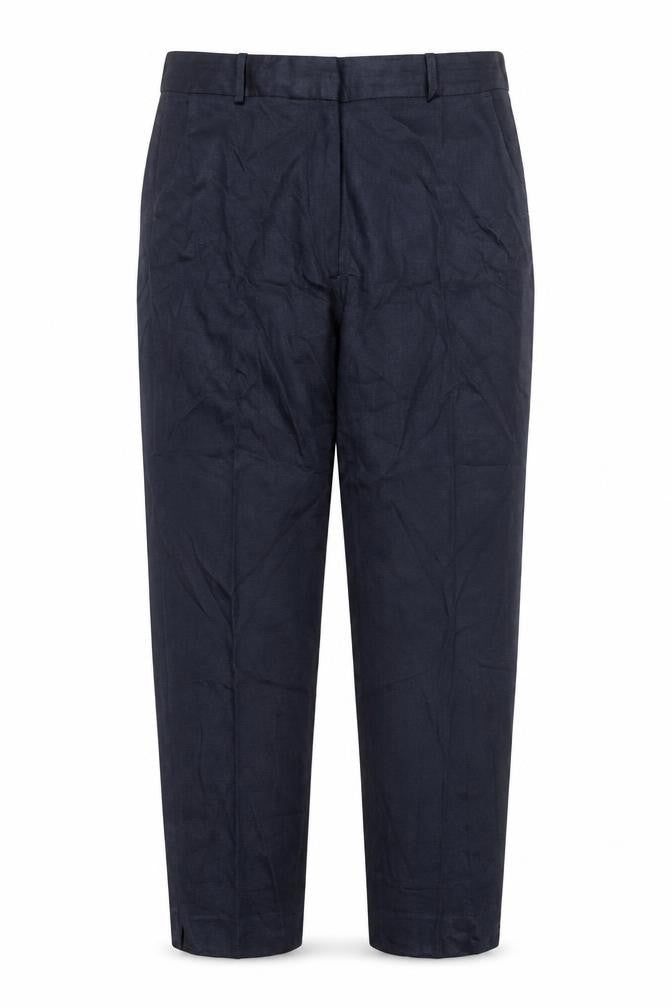 Paul Costelloe Womens Blue Size 10 Straight Leg Work Trousers