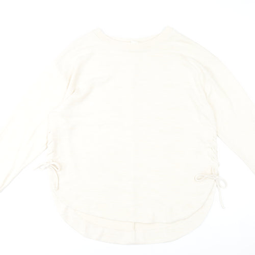 GAP Women’s Ivory 2XL Pullover Jumper Crew Neck Knit Long Sleeve