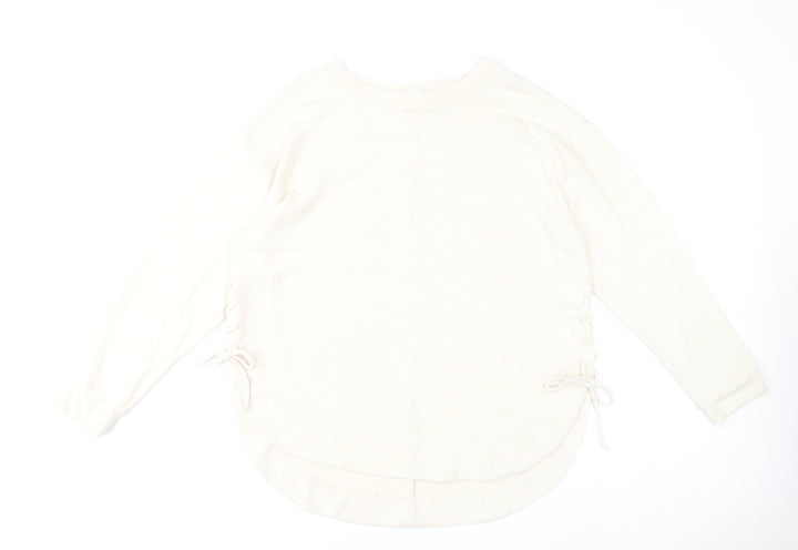 GAP Women’s Ivory 2XL Pullover Jumper Crew Neck Knit Long Sleeve