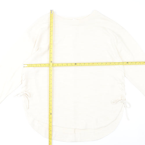 GAP Women’s Ivory 2XL Pullover Jumper Crew Neck Knit Long Sleeve