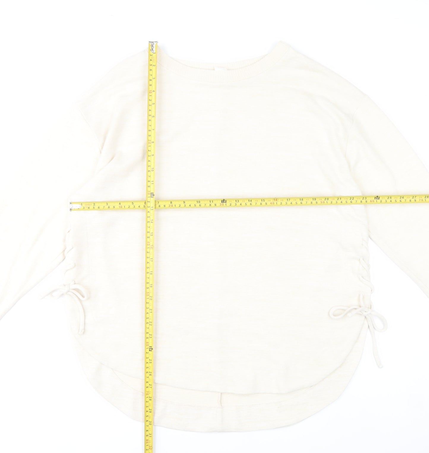 GAP Women’s Ivory 2XL Pullover Jumper Crew Neck Knit Long Sleeve