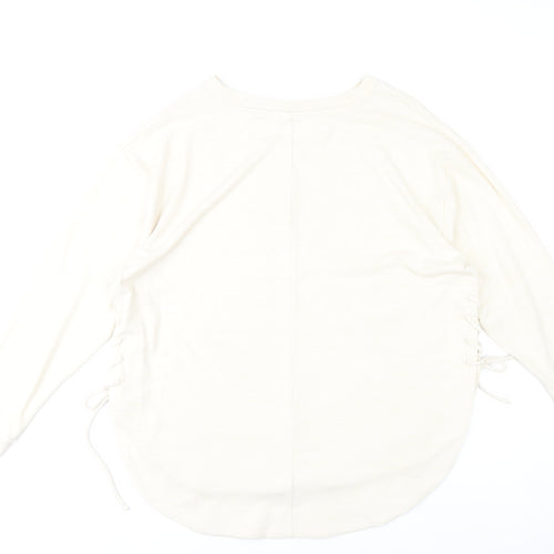 GAP Women’s Ivory 2XL Pullover Jumper Crew Neck Knit Long Sleeve